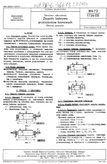 Górnictwo odkrywkowe - Zespoły bębnowe przenośników taśmowych - Główne parametry BN-72/1726-05