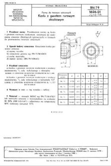 Formy do tworzyw sztucznych - Korki z gwintem rurowym stożkowym BN-79-1697-02