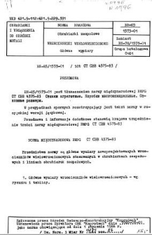 Obrabiarki zespołowe - Wrzecienniki wielowrzecionowe - Główne wymiary BN-85/1573-01