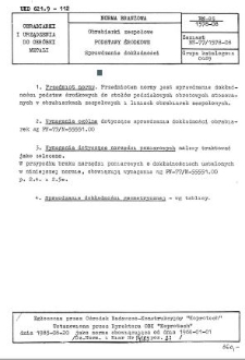 Obrabiarki zespołowe - Podstawy środkowe - Sprawdzanie dokładności BN-85/1578-08