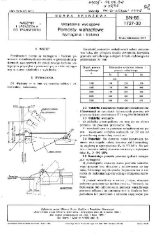Urządzenia wyciągowe - Pomosty wahadłowe - Wymagania i badania BN-85/1727-30