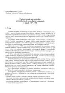 Poziom i struktura dochodów indywidualnych gospodarstw rolniczych w latach 1987-1998