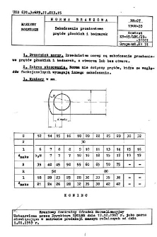 Zakończenia promieniowe prętów płaskich i bednarek BN-67/1902-33