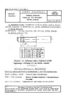 Maszyny uprawowe- Czopy osi kół stalowych - Główne wymiary BN-69/1921-02