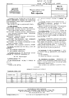 Wiercenia małośrednicowe - Sprzęt ratunkowy - Raki odpinalne BN-71/1794-02