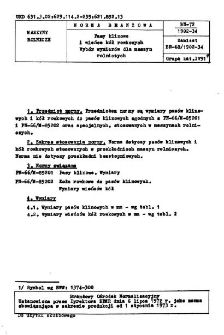 Pasy klinowe i wieńce kół rowkowych - Wybór wymiarów dla maszyn rolniczych BN-72/1902-34
