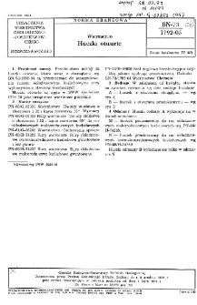 Wiertnictwo - Huczki otwarte BN-73/1792-05