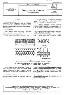 Obicia zgrzeblne elastyczne - Postanowienia ogólne BN-75/1838-01 Arkusz 00