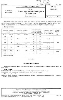 Wały dwuprzegubowe-teleskopowe z osłonami - Szereg wielkości BN-76/1913-06
