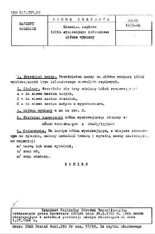 Siewniki rzędowe - Kółka wysiewające kołeczkowe - Główne wymiary BN-65/1937-06
