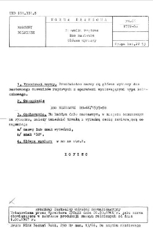 Siewniki rzędowe - Dno nastawne - Główne wymiary BN-66/1937-08