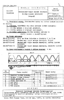 Mechanizmy tnące maszyn żniwnych - Listwy nożowe żniwiarki - Zespoły BN-66/1952-08