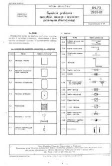 Symbole graficzne aparatów, maszyn i urządzeń przemysłu chemicznego BN-72/2200-01