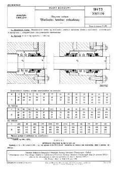 Dławnice czołowe - Wielkości średnic zabudowy BN-73/2201-09