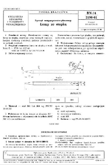 Sprzęt magazynowo-placowy - Łomy ze stopką BN-74/2198-01