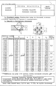 Cylindry tryjerów - Kieszonki wiercone BN-65/1965-04