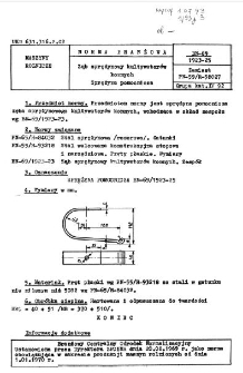 Ząb sprężynowy kultywatorów konnych - Sprężyna pomocnicza BN-69/1923-25