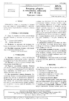 Korpusy pługów o szerokości roboczej 30 i 35 cm - Wymagania i badania BN-76/1924-35
