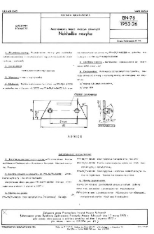 Mechanizmy tnące maszyn żniwnych - Nakładka nożyka BN-76/1952-26