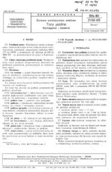 Żurawie wieloszynowe wieżowe - Tory jezdne - Wymagania i badania BN-90/2150-05