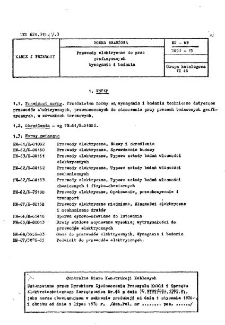 Przewody elektryczne do prac geofizycznych - Wymagania i badania BN-69/3053-15
