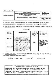 Przewody elektryczne do prac geofizycznych - Przewody o izolacji polietylenowej BN-69/3053-16