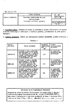 Przewody elektryczne do prac geofizycznych - Przewody o izolacji gumowej BN-69/3053-18