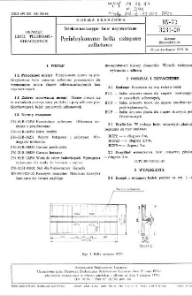 Telekomunikacyjne linie napowietrzne - Prefabrykowane belki ustrojowe żelbetowe BN-72/3231-20