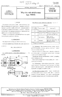 Wtyczka mikrotelefonowa typu WM-5 BN-76/3213-18