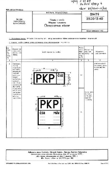Napisy i znaki - Wagony towarowe - Oznaczenia różne BN-79/3500-13.40
