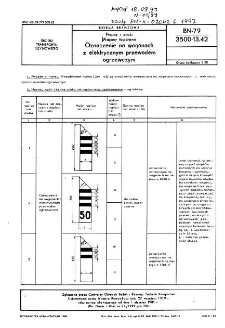 Napisy i znaki - Wagony towarowe - Oznaczenie na wagonach z elektrycznym przewodem ogrzewczym BN-79/3500-13.42