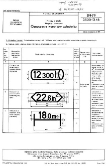 Napisy i znaki - Wagony towarowe - Oznaczenie warunków załadunku BN-79/3500-13.46