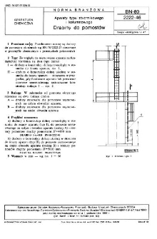 Aparaty typu zbiornikowego i kolumnowego - Drabiny do pomostów BN-80/2222-46