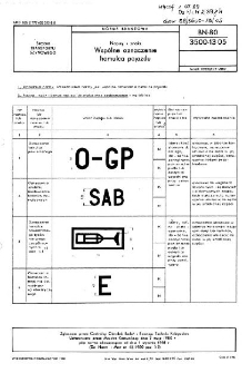 Napisy i znaki - Wspólne oznaczenie hamulca pojazdu BN-80/3500-13.05