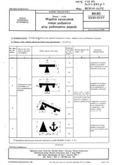 Napisy i znaki - Wspólne oznaczenie miejsc podparcia przy podnoszeniu pojazdu BN-80/3500-13.07