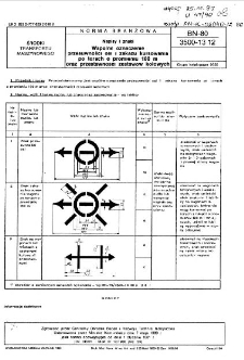 Napisy i znaki - Wspólne oznaczenie przesuwności osi i zakazu kursowania po torach o promieniu 180 m oraz przestawności zestawów kołowych BN-80/3500-13.12