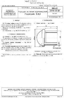 Przykrywki do lampek sygnalizacyjnych - Przykrywki S-8,2 BN-82/3219-03.02