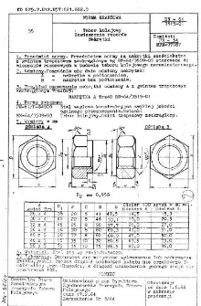 Tabor kolejowy - Zawieszenie resorów - Nakrętki BN-64/3515-01