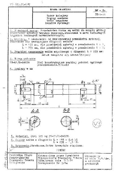 Tabor kolejowy - Wagony osobowe - Wałki napędowe hamulca ręcznego BN-64/3517-07