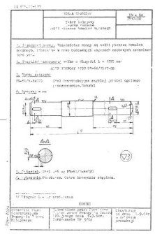 Tabor kolejowy - Wagony osobowe - Wałki pionowe hamulca ręcznego BN-64/3517-08