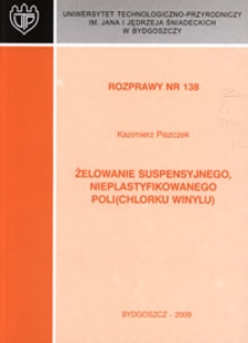 Żelowanie suspensyjnego, nieplastyfikowanego poli(chlorku winylu)