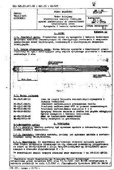 Tabor kolejowy - Elektryczne zespoły trakcyjne - Aparat pneumatyczny do samoczynnego uruchamiania drzwi - Wymagania i badania techniczne BN-66/3531-21