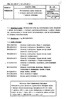 Radiofoniczne kable miejscowe o izolacji papierowo-powietrznej i powłoce ołowianej BN-68/3055-04