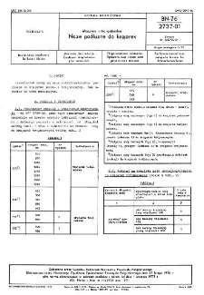 Maszyny introligatorskie - Noże podłużne do krajarek BN-76/2737-01