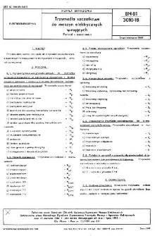 Trzymadła szczotkowe do maszyn elektrycznych wirujących - Podział i oznaczenia BN-81/3010-18