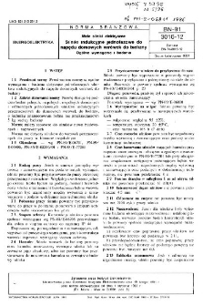 Małe silniki elektryczne - Silniki indukcyjne jednofazowe do napędu domowych wirówek do bielizny - Ogólne wymagania i badania BN-91/3016-12