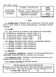 Materiały i sprzęt ochronny przed promieniowaniem jonizującym - Manipulatory pistoletowe BN-65/3433-02