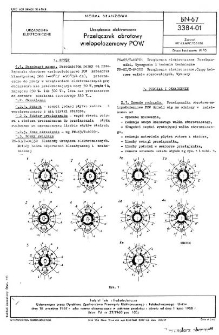 Urządzenia elektroniczne - Przełącznik obrotowy wielopołożeniowy POW BN-67/3384-01