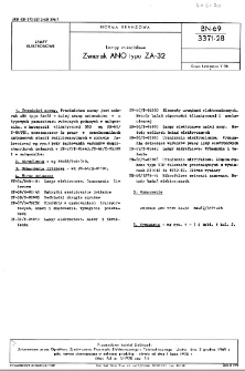 Lampy mikrofalowe - Zwierak ANO typu ZA-32 BN-69/3371-28