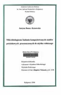 Mikrobiologiczne badania kompostowych osadów pościekowych przeznaczonych do użytku rolniczego